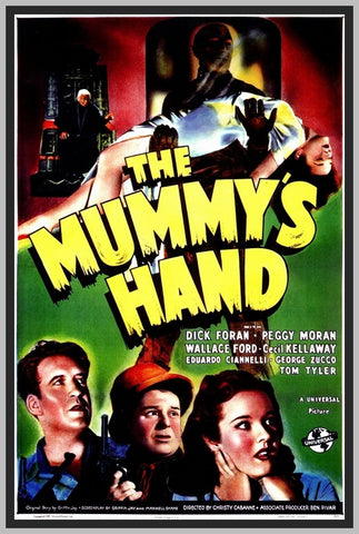 THE MUMMY'S HAND - COLORIZED - 1940 - DICK FORAN - RARE DVD