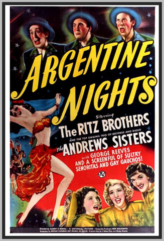 ARGENTINE NIGHTS - 1940 - HARRY RITZ - COLORIZED - RARE DVD