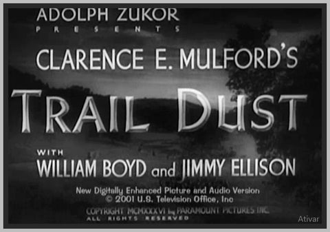 TRAIL DUST - 1936 - WILLIAM BOYD - RARE DVD
