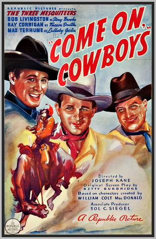 COME ON COWBOYS - 1937 - ray corrigan - rare dvd