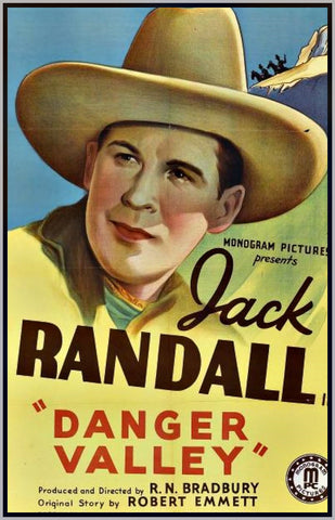 DANGER VALLEY - 1937 - jack randall - rare dvd