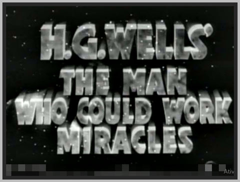 THE MAN WHO COULD WORK MIRACLES - 1936 - ROLAND YOUNG - RARE DVD