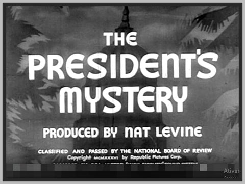 THE PRESIDENTS MYSTERY - 1936 - BETTY FURNESS - RARE DVD