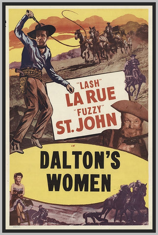 THE DALTON'S WOMEN - COLORIZED - 1950 - LASH LA RUE - RARE DVD