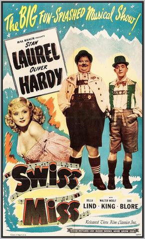 SWISS MISS - 1938 - WITH LAUREL AND HARDY - RARE DVD - COLORIZED