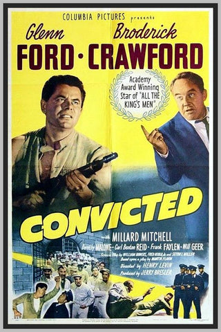 CONVICTED - COLORIZED - 1950 - GLENN FORD - RARE DVD