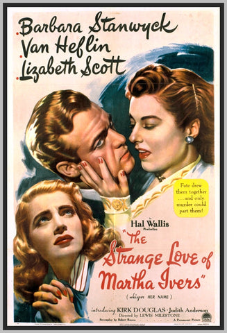 THE STRANGE LOVE OF MARTHA IVERS '46 - COLORIZED - LIZABETH SCOTT - RARE DVD