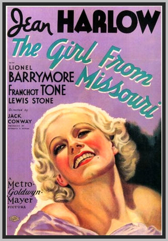 THE GIRL FROM MISSOURI - COLORIZED - 1934 - JEAN HARLOW - RARE DVD