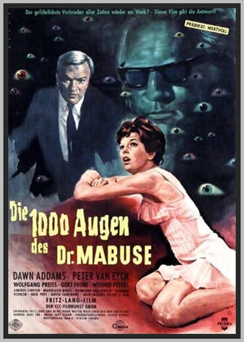 1.000 EYES OF DR. MABUSE  - DAWN ADDAMS - 1960 - RARE DVD