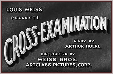 CROSS EXAMINATION - 1932 - SALLY BLANE - RARE DVD