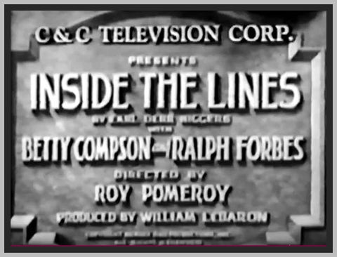 INSIDE THE LINES - 1930 - BETTY COMPSON - RARE DVD