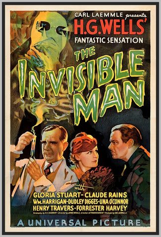 THE INVISIBLE MAN - COLORIZED - 1933 - CLAUDE RAINS - RARE DVD