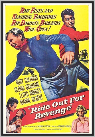 RIDE OUT FOR REVENGE - 1957 - COLORIZED - RORY CALHOUN - RARE DVD