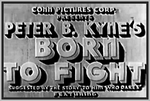 BORN TO FIGHT - 1936 - FRANKIE DARRO - RARE DVD