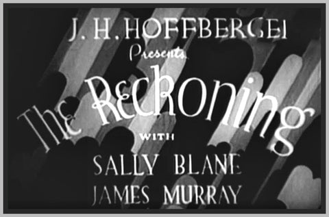 THE RECKONING - 1932 - SALLY BLANE - RARE DVD