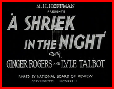 A Shriek in the Night - 1933 - DVD