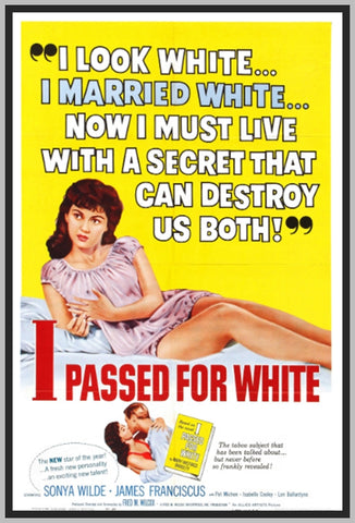 I PASSED FOR WHITE - 1960 - COLORIZED - SONYA WILDE - RARE DVD