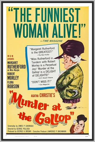 MURDER AT THE GALLOP - 1963 - COLORIZED - MARGARET RUTHERFORD- RARE DVD