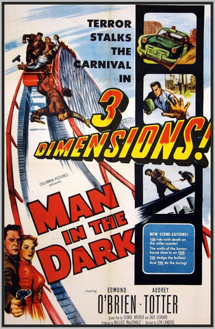 MAN IN THE DARK - COLORIZED - 1953 - EDMOND O'BRIEN - RARE DVD