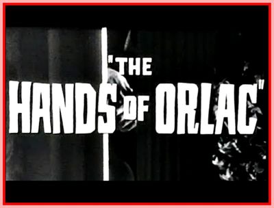 THE HANDS OF ORLAC - MEL FERRER - CHRISTOPHER LEE - 1960