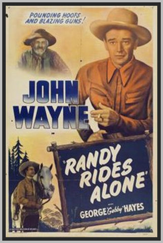 RANDY RIDES ALONE - 1934 - WITH JOHN WAYNE - RARE DVD - COLORIZED