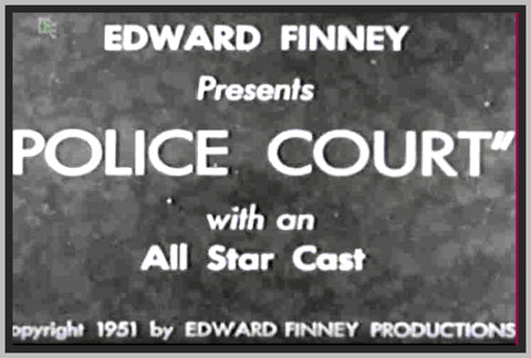 POLICE COURT - 1932 - HENRY B. WHALTALL - RARE DVD