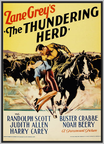 THE THUNDERING HERD '33 - COLORIZED - RANDOLPH SCOTT - RARE DVD