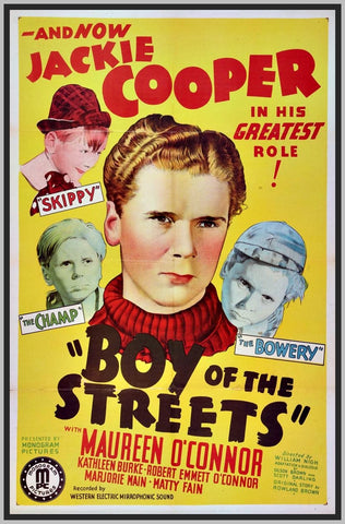 BOY OF THE STREET - 1937 - JACKIE COOPER - RARE DVD