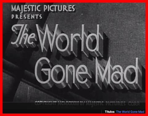 The World Gone Mad - 1933 - DVD