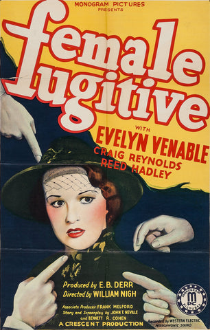 FEMALE FUGITIVE - 1938 - EVELYN VENABLE - RARE DVD