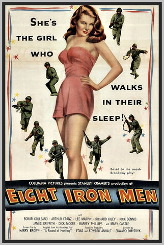 EIGHT IRON MEN - COLORIZED - 1952 - BONAR COLLEANO - RARE DVD