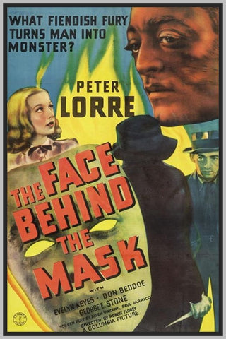 THE FACE BEHIND THE MASK - COLORIZED - 1941 - RARE DVD