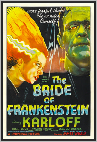 BRIDE OF FRANKENSTEIN - 1935 - COLORIZED - BORIS KARLOFF - RARE DVD