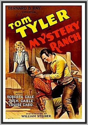 MYSTERY RANCH - 1934 - TOM TYLER - RARE DVD