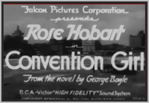 CONVENTION GIRL - 1935 - ROSE HOBART - RARE DVD