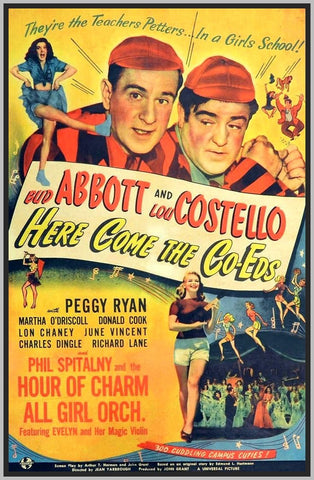 ABBOTT AND COSTELLO : HERE COME THE CO-EDS - COLORIZED - 1945 - RARE DVD