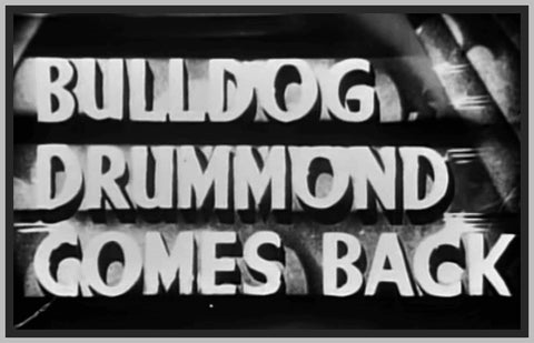 BULLDOG DRUMMOND COMES BACK - 1937 - JOHN BARRYMORE - RARE DVD