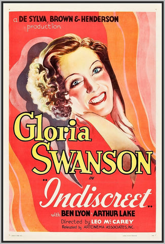 GLORIA SWANSON IN "INDISCREET"- 1931  - RARE DVD