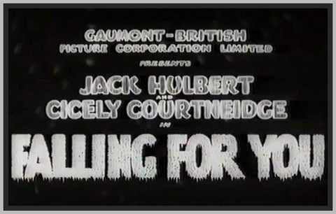 FALLING FOR YOU - 1933 - JACK HULBERT - RARE DVD