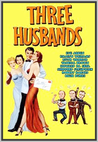 THREE HUSBANDS - 1940 - COLORIZED - EVE ARDEN - RARE DVD