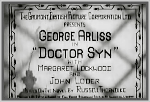 DOCTOR SYN - 1937 - GEORGE ARLISS - RARE DVD