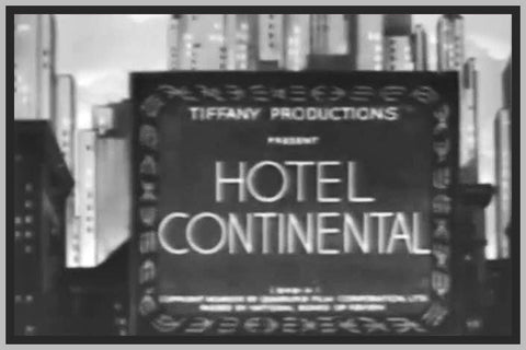 HOTEL CONTINENTAL - 1932 - PEGGY SHANNON - RARE DVD