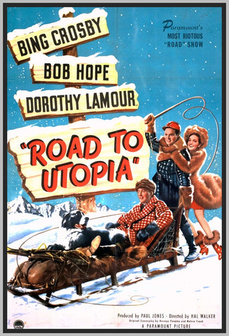 ROAD TO UTOPIA - COLORIZED - 1945 - BING CROSBY - RARE DVD