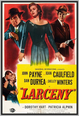 LARCENY - COLORIZED - 1948 - RARE DVD