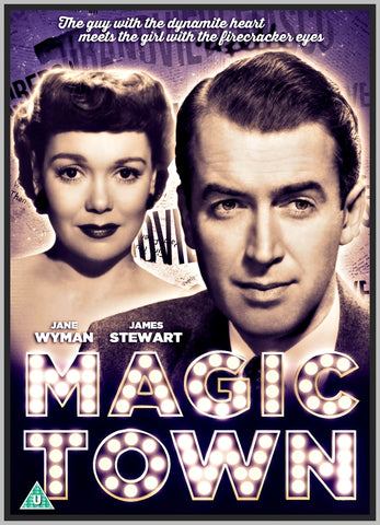 MAGIC TOWN - 1947 - WITH JAMES STEWART - RARE DVD - COLORIZED