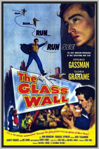 THE GLASS WALL - 1953 - COLORIZED - VITTORIO GASSMAN - RARE DVD