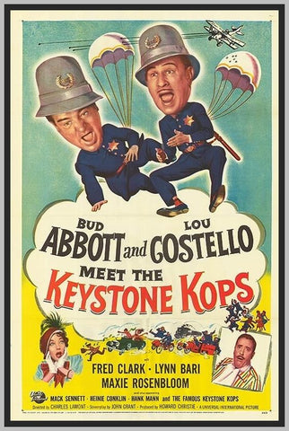 ABBOTT AND COSTELLO MEET THE KEYSTONE COPS - COLORIZED - 1955 - RARE DVD