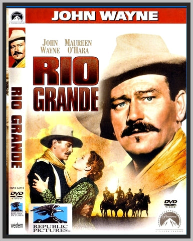 RIO GRANDE - 1950 - WITH JOHN WAYNE - RARE DVD - COLORIZED