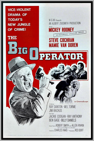 THE BIG OPERATOR - COLORIZED - 1959 - MICKEY ROONEY - RARE DVD