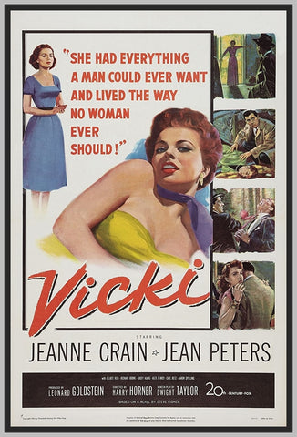 VICKI - COLORIZED - 1953 - JEANNE CRAIN - RARE DVD